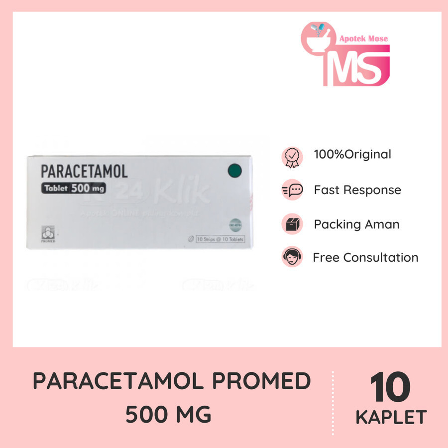 PARACETAMOL PROMED 500 MG STRIP 10 KAPLET