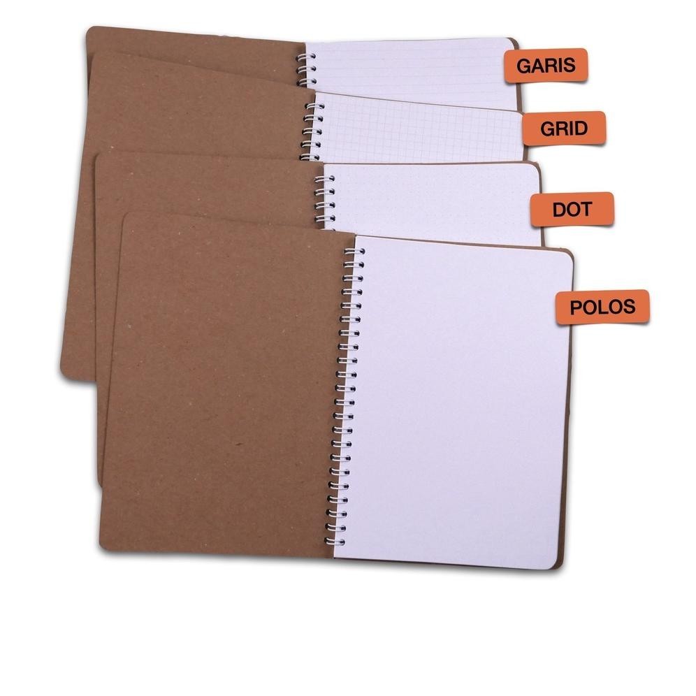 

NOTEBOOK BASIC AESTHETIC BUKU TULIS CATATAN SPIRAL A5 ISI POLOS GRID GARIS DOT HVS RING TEBAL 100 HALAMAN ORIGINAL PRODUK