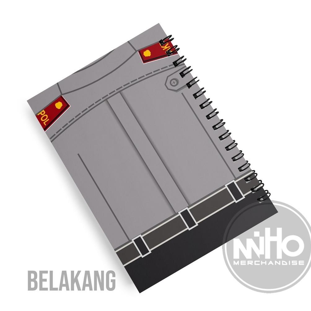 

NOTEBOOK JILID KAWAT SPIRAL CUSTOM AKPOL KERTAS HVS / HARDCOVER / 60 LEMBAR / BERGARIS TERLARIS