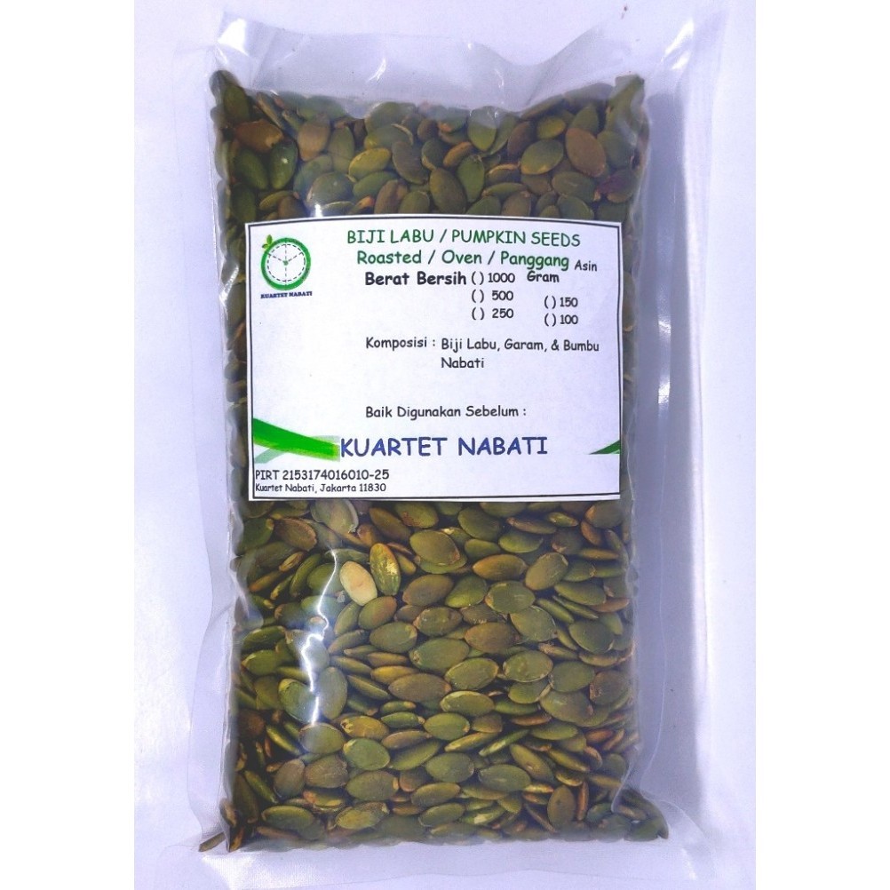 

500Gr Roasted Pumpkin Seed Ed - Biji Labu Kupas - Oven - Asin