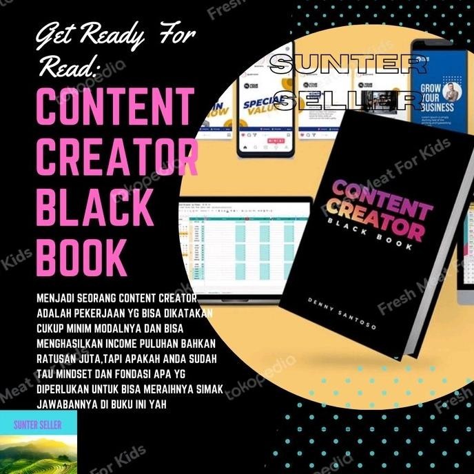 Buku Bisnis Content Creator Black Book Denny Santoso Original