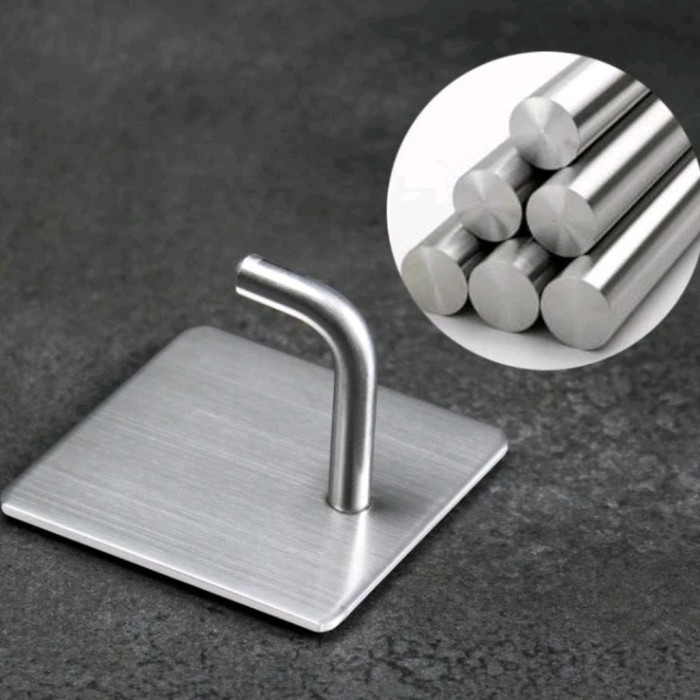 #####] Gantungan Dinding Hook Hanger Gantungan Tembok Stainless Steel Kotak