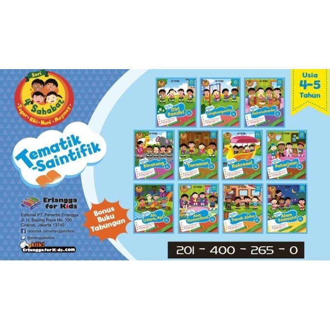 [New] Paket Seri 4Sahabat-Tematik Saintifik 4-5Th