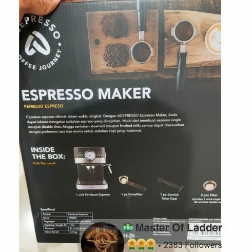 Ready Klaz Mesin Pembuat Kopi Coffe Maker Espresso Klaz 1.25 L