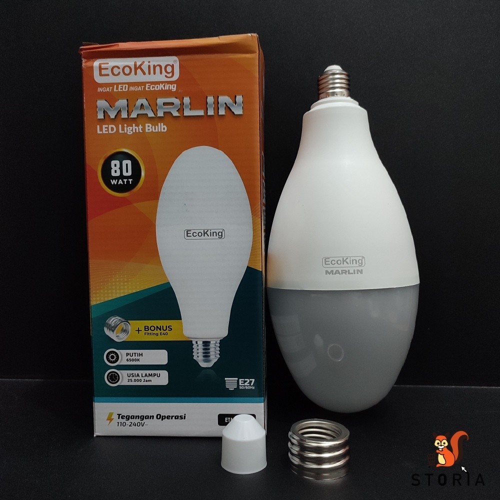 ECOKING Lampu Led Marlin 80 Watt | Lampu Led Lonjong