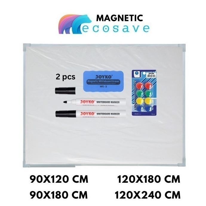 

Jual Whiteboard 120X180 Cm Magnetic Papan Tulis Gantung Ecosave 120 X 180