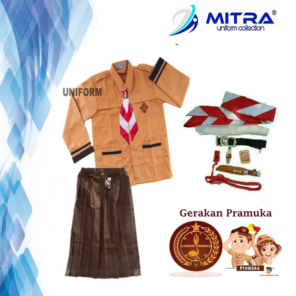 Seragam Sekolah Sd Smp Sma Laki Cewek Rok Panjang Sklh Smk Wanita Dewasa Warna Hijau Sragam Sekollah