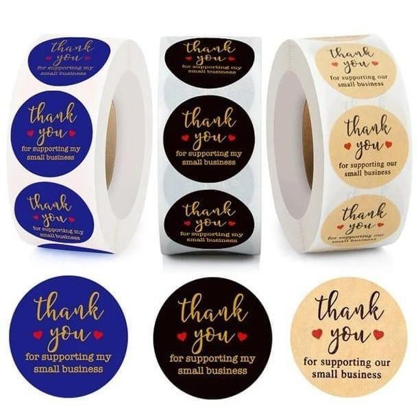 

Jt88 - Sticker Thankyou Label Thankyou Motif Lucu 1 Roll Isi (300 Pcs) Best Seller