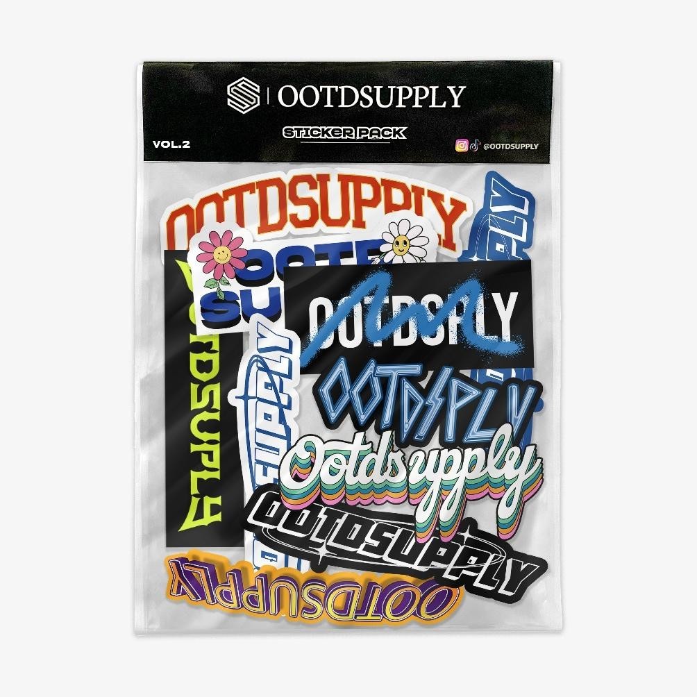 

Stickers Pack Series Ootdsupply Waterproof (Random) Promo