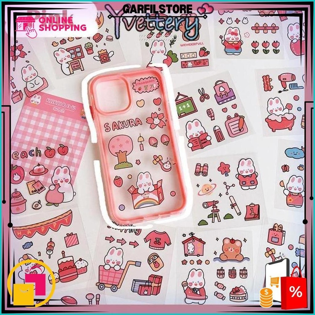 

Cod 20/25/102 Pcs Stiker Motif Kartun Korea Lucu Anti Air Dekorasi Pola Kecil Handbook Scrapbook Diy / Dekorasi Notebook-Yy Sale