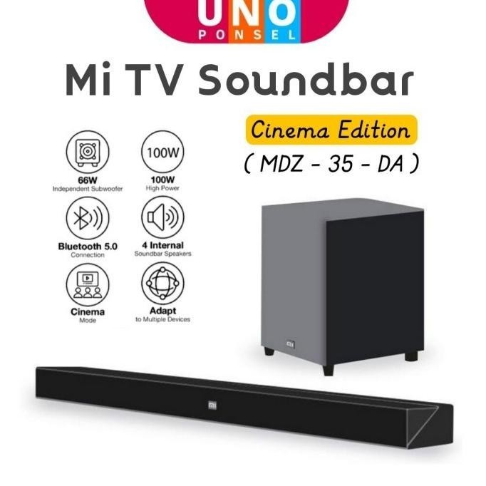 Jual Xiomi Tv Soundbar 2.1 Wireless Home Theater Subwoofer 100W Mi Soundbar