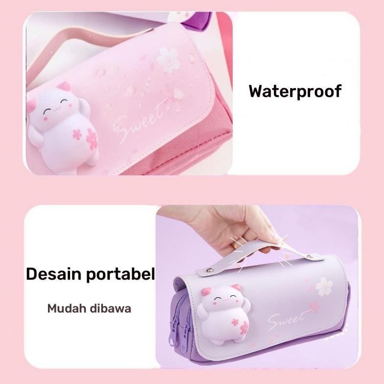 

COD Tempat pensil squishy cute Tas pensil multifungsi dekompresi Kotak pensil lucu besar unik Pencil case 3D cute waterproof Untuk sekolah kantor pelajar Large capacity pencil bag Kotak pensil anak Handle design un-1