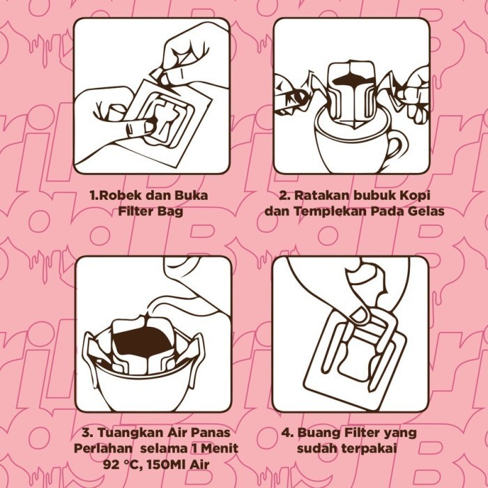 

Seven Days Drip Bag Coffee( Kopi Filter ) By Black Potion Roastery