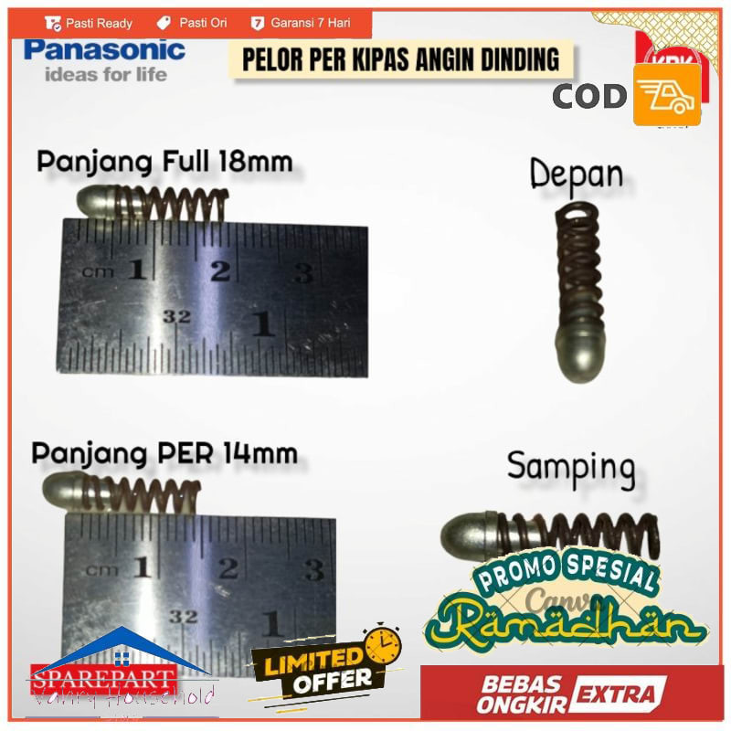 PELOR PER 14mm LEHER KIPAS PANASONIC KDK KIPAS ANGIN ORIGINAL