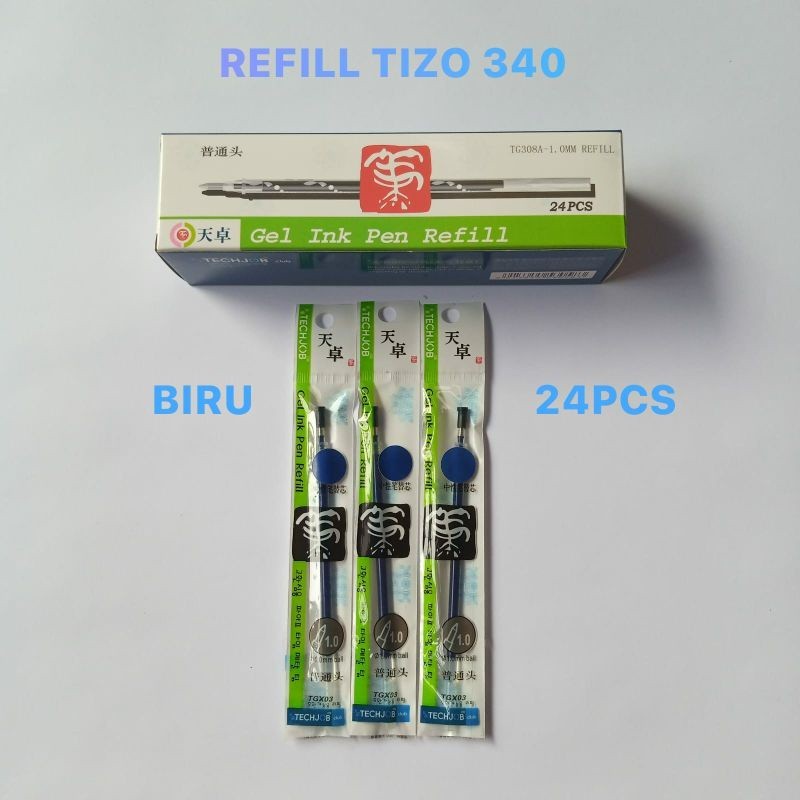 

ISI ULANG PUL PEN TIZO TG-340 1.0MM (24PCS )/ REFILL GEL INK PEN TIZO TG-340