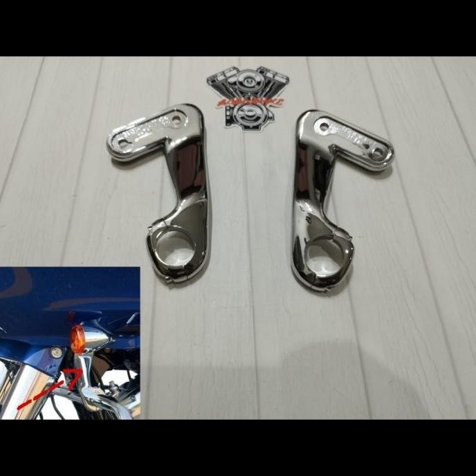 Siap Kirim! Bracket Support Fairing Harley Roadglide 2010- 2013 Chrome