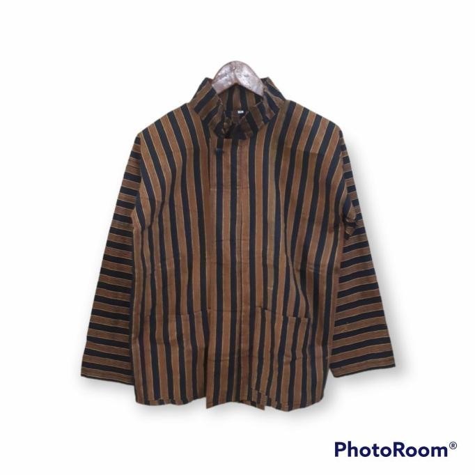 baju surjan lurik pria jumbo