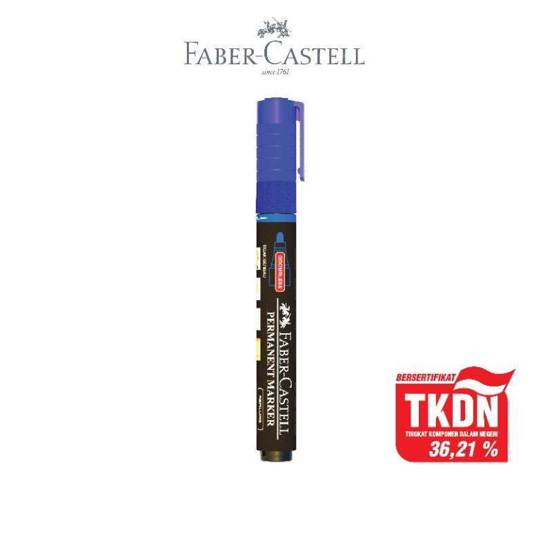 

Faber-Castell Spidol Biru Eco Permanent Marker Blue Ink