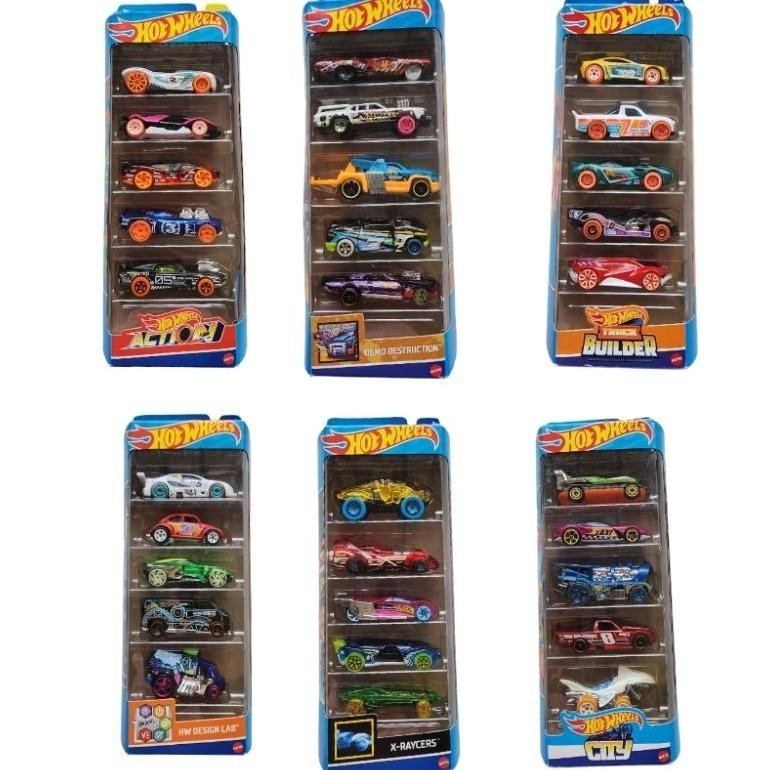 Promo Hot Wheels Cars Pack Isi 5/Banyak.Pilihan/Mainan Mobil Anak BisaCod