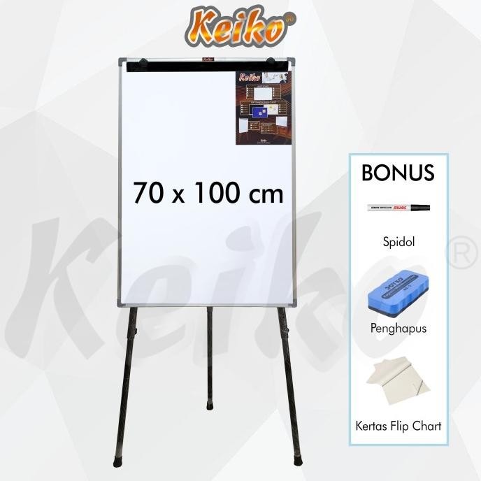 

Jual Flip Chart / Flipchart / Papan Presentasi Non Magnet Keiko 70 X 100 Cm