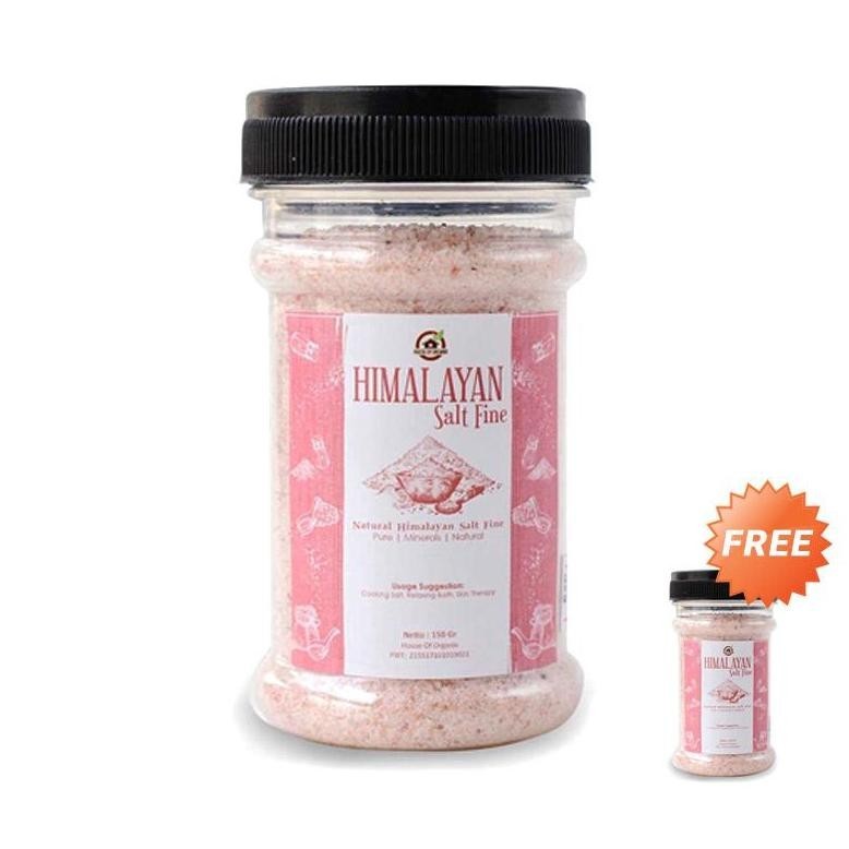 

House of organix Himalayan Salt Fine [ Buy 1 Get 1/ 150 gr ]