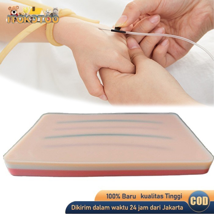 Injection Training Pad Silikon Manekin Phantom Belajar Suntik