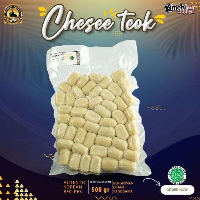 

Cheese Tok Kims's Topokki Ricecake 500 Gram Keju Tok + Saus 100 Gram