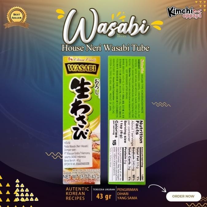 

House Neri Wasabi Tube 43gr jepang Neri wasabi Japan