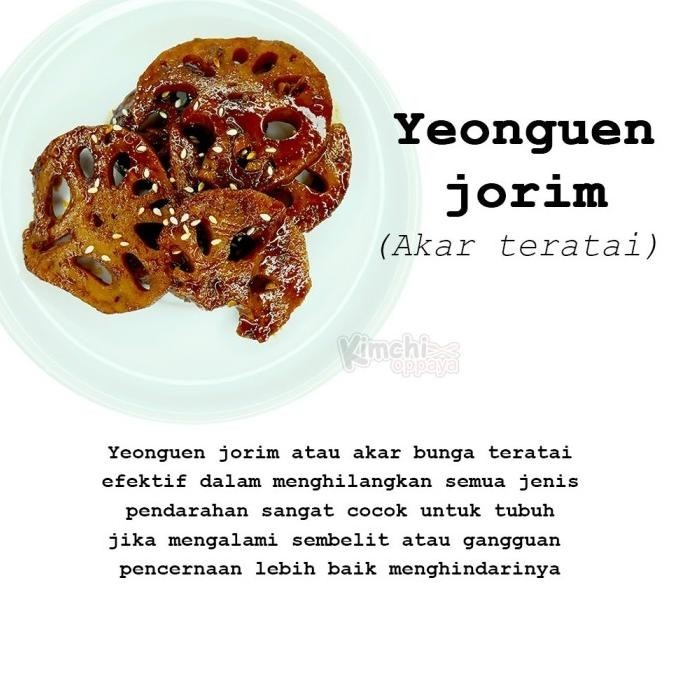 

Yeongeun Jorim / / Stewed Lotus Root / Akar Tratai 80Gr