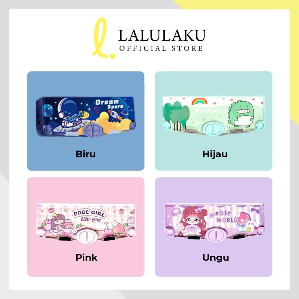 

PROMO Tempat Pensil Multifungsi Motif Unicorn / Dinosaurus / Astronot Untuk Anak Tk/Kotak Pensil Pola Kartun Dengan Rautan We69
