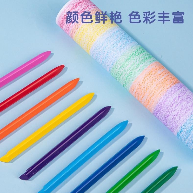 

DELI PLASTIC CRAYON / KRAYON PLASTIK 12/24/36 TIDAK MENGOTORI TANGAN ERGONOMIS TIDAK BERACUN HE901 MELEDAK