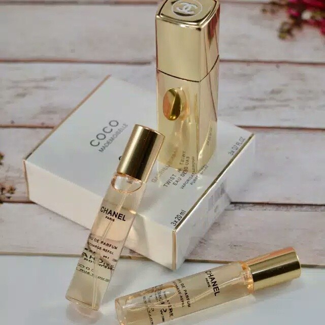 Chanel Coco Mademoiselle 20ml Twist & Spray 3 in 1 Original Full Box
