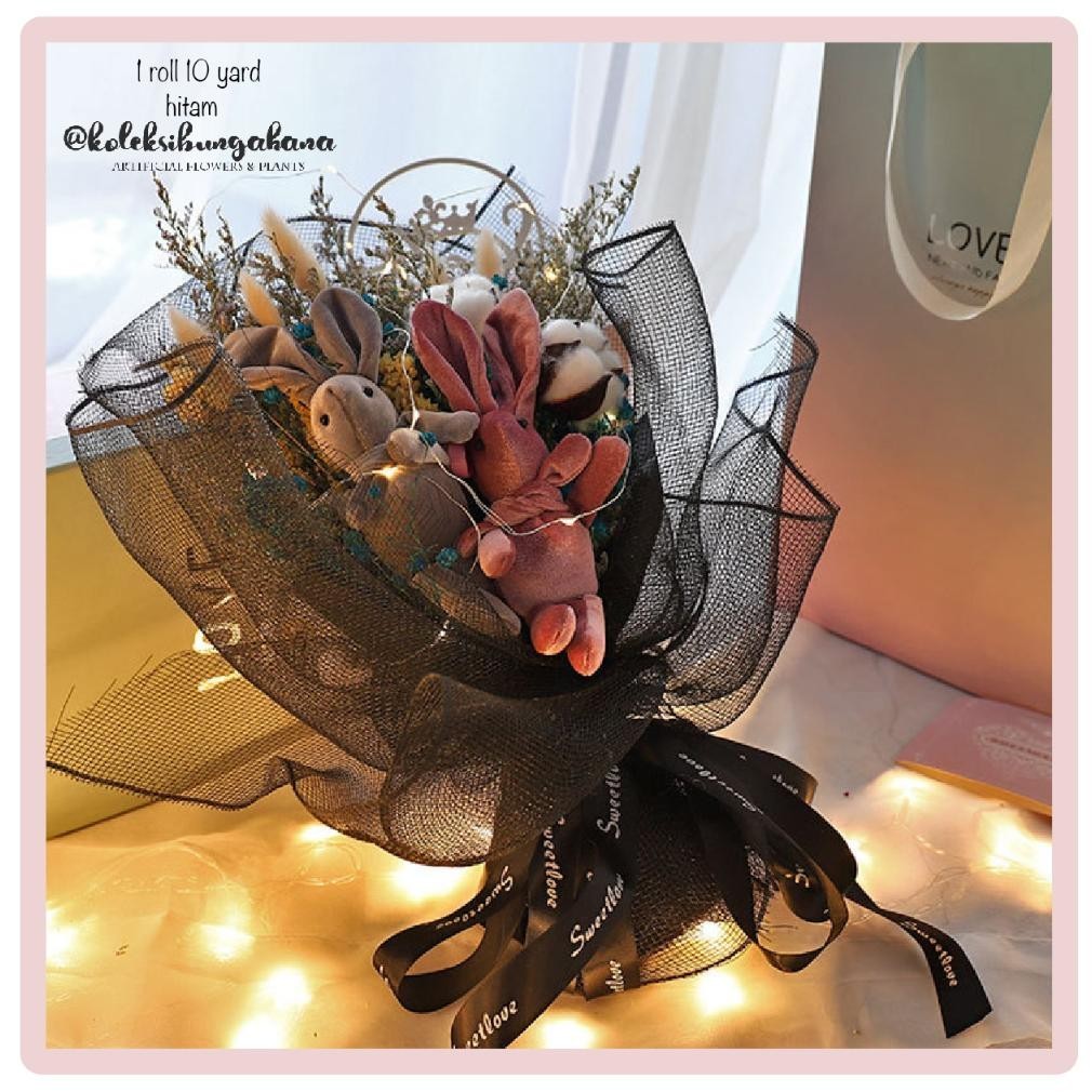 

Flower Wrapping Mesh Roll Polymer Tile Caring Korea Kertas Buket (Promo)