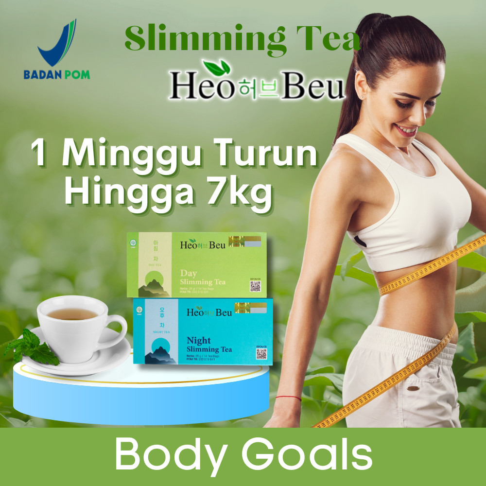 

Teh Diet Pelangsing Badan Herbal Heo Beu Slim Slimming Tea Pagi Malam Teh Peluntur Lemak Menurunkan