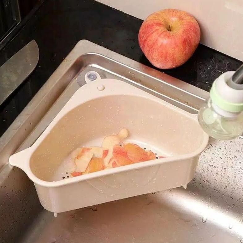 Stok Banyak tempat sampah cuci piring rak sudut gantung wastafel cuci piring rak gantungan saring wa