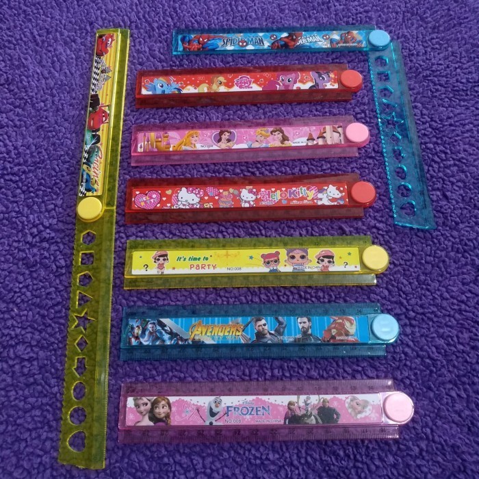

TERBARU PENGGARIS LIPAT KARAKTER 15x2CM - PERLENGKAPAN SEKOLAH ANAK - SOUVENIR