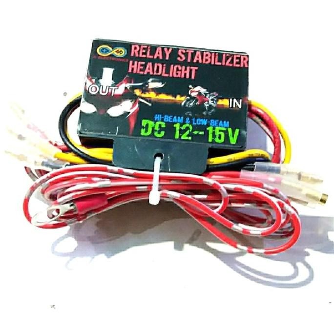 RELAY AC To DC CONVERTER STABILIZER LAMPU UTAMA MOTOR HIGH LOW BEAM