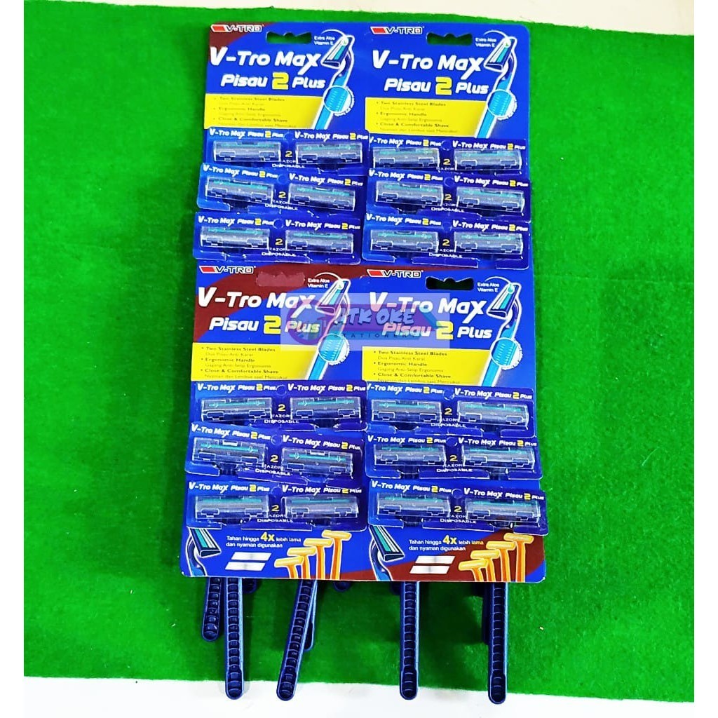 BEST SELLER 1 Pcs V-Tro Cukur Jenggot Blue II Plus