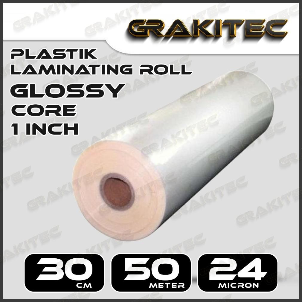 

COD Plastik Laminating Roll Glossy 30cm x 50m x 24 Mic ke-125