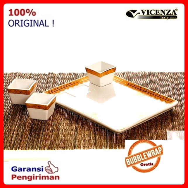 Salad Plate Piring Salad Piring Kudapan Keramik High Quality Vicenza