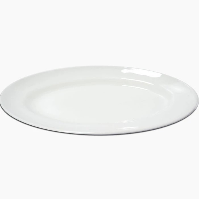 Piring Saji Ikan Oval Keramik 14 Inc 35Cm I Piring Keramik Oval 14"