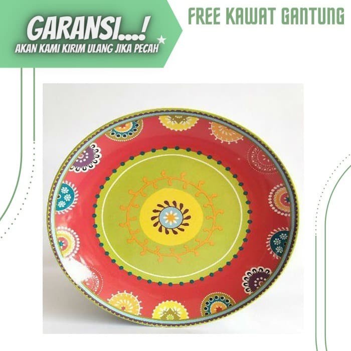 Piring Keramik Hias Motif Maroko / Piring Keramik Hiasan Dinding