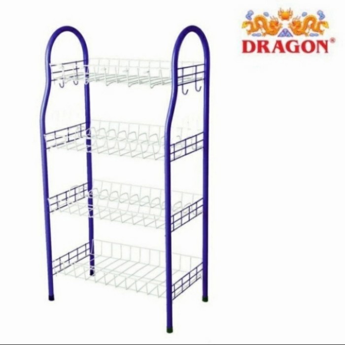 Rak Piring Gelas Dapur Dragon Jombo Besar 4 Susun
