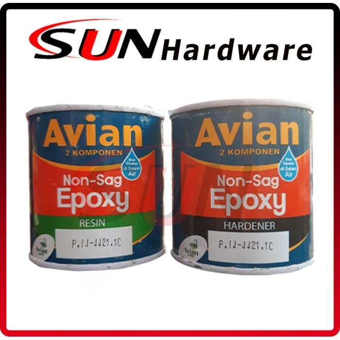 Lem Epoxy Non Sag Avian 3.2 Kg Set 2 Komponen Kayu Besi Logam Kaca