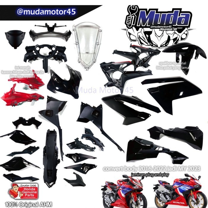Body Fairing Set Cbr250Rr K64N Convert Lama Ke Baru 2023 64210-K64-Np0 Murah