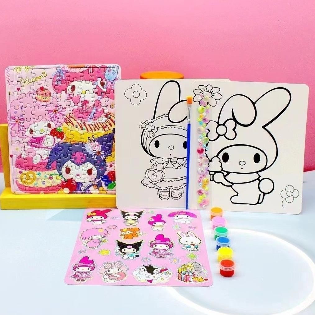 

KITTY KUROMI MELODY CINNAMOROLL LUKISAN KANVAS MINI PAINTING MINI CANVAS - CHILDREN CANVAS PAINTING SET ANAK KADO ULANG TAHUN TERMURAH BANGET