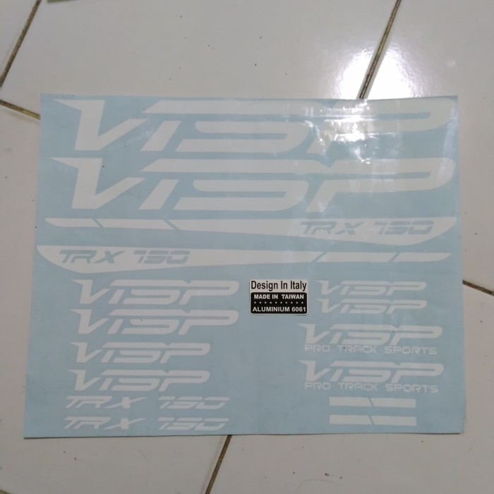 Decal Sticker Stiker Decals Visp untuk Frame Visp trx 790 soloist