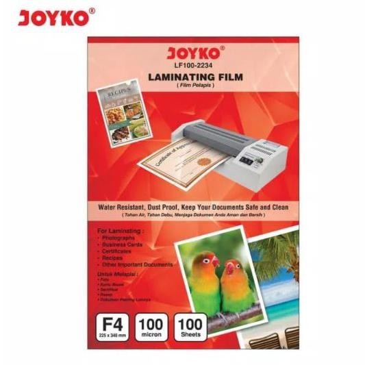 

TERLARIS PLASTIK LAMINATING F4 FOLIO JOYKO 100 MICRON hj-64