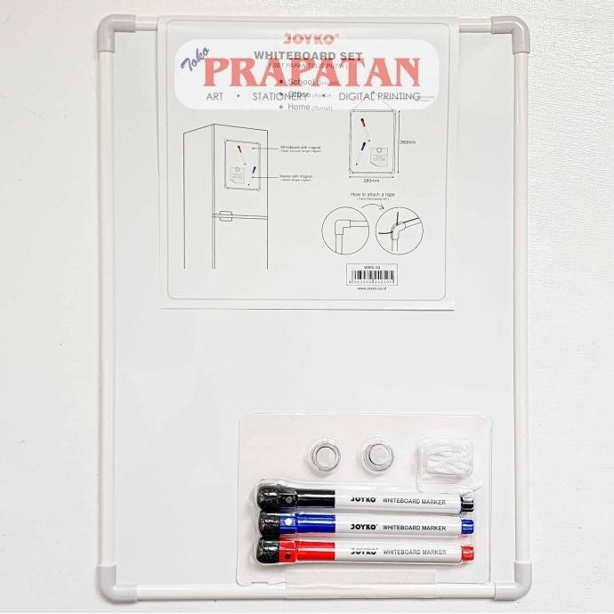 

Joyko Whiteboard Set WBS-10 | Set Papan Tulis Putih