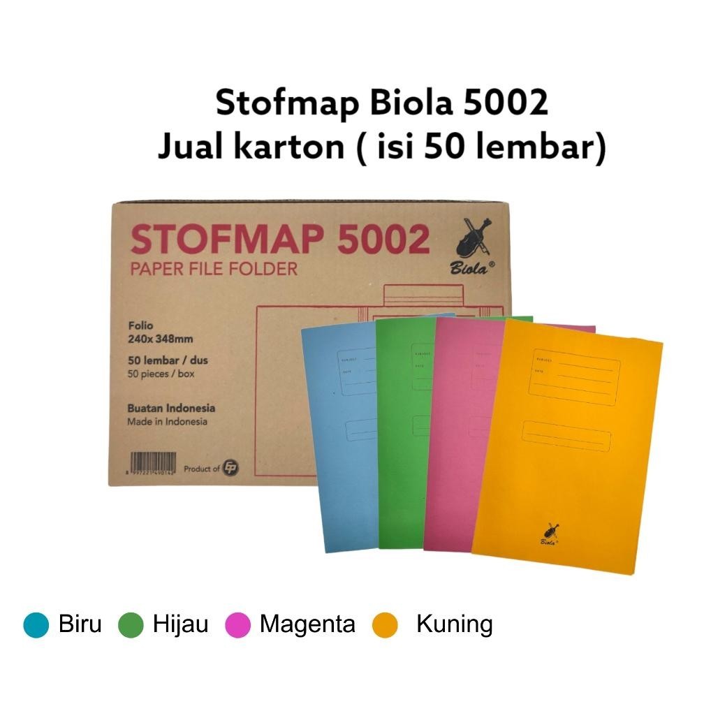 

promoo baru stofmap kertas biola ukran folio f4 #5002 map kertas stopmap - jual pak ( 50 pcs )